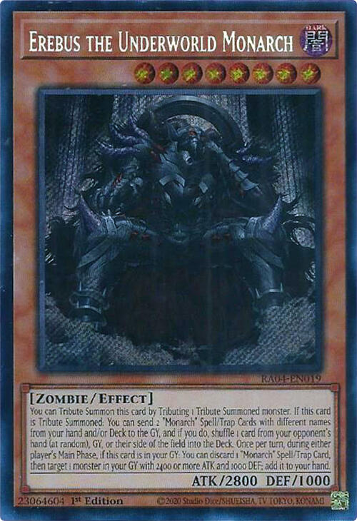 Erebus the Underworld Monarch [RA04-EN019] Secret Rare | Galaxy Games LLC