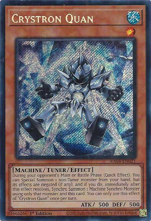 Crystron Quan [RA04-EN021] Secret Rare | Galaxy Games LLC