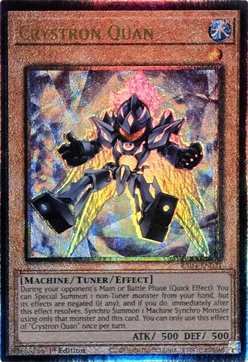Crystron Quan [RA04-EN021] Prismatic Ultimate Rare | Galaxy Games LLC