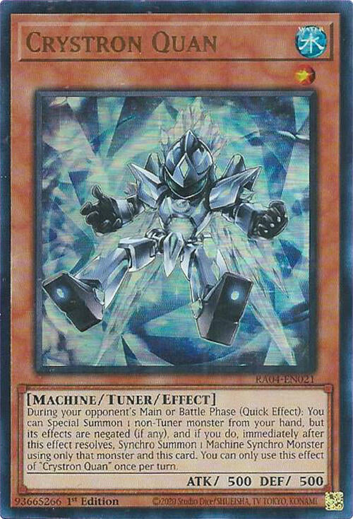 Crystron Quan [RA04-EN021] Ultra Rare | Galaxy Games LLC