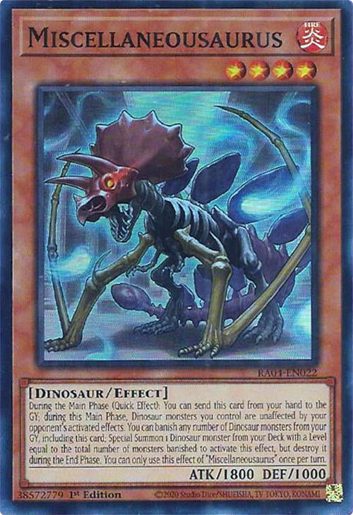 Miscellaneousaurus [RA04-EN022] Super Rare | Galaxy Games LLC