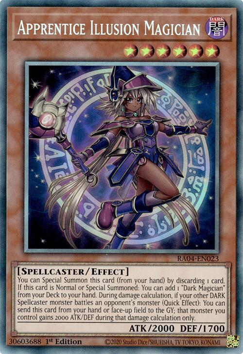 Apprentice Illusion Magician [RA04-EN023] Prismatic Collector's Rare | Galaxy Games LLC