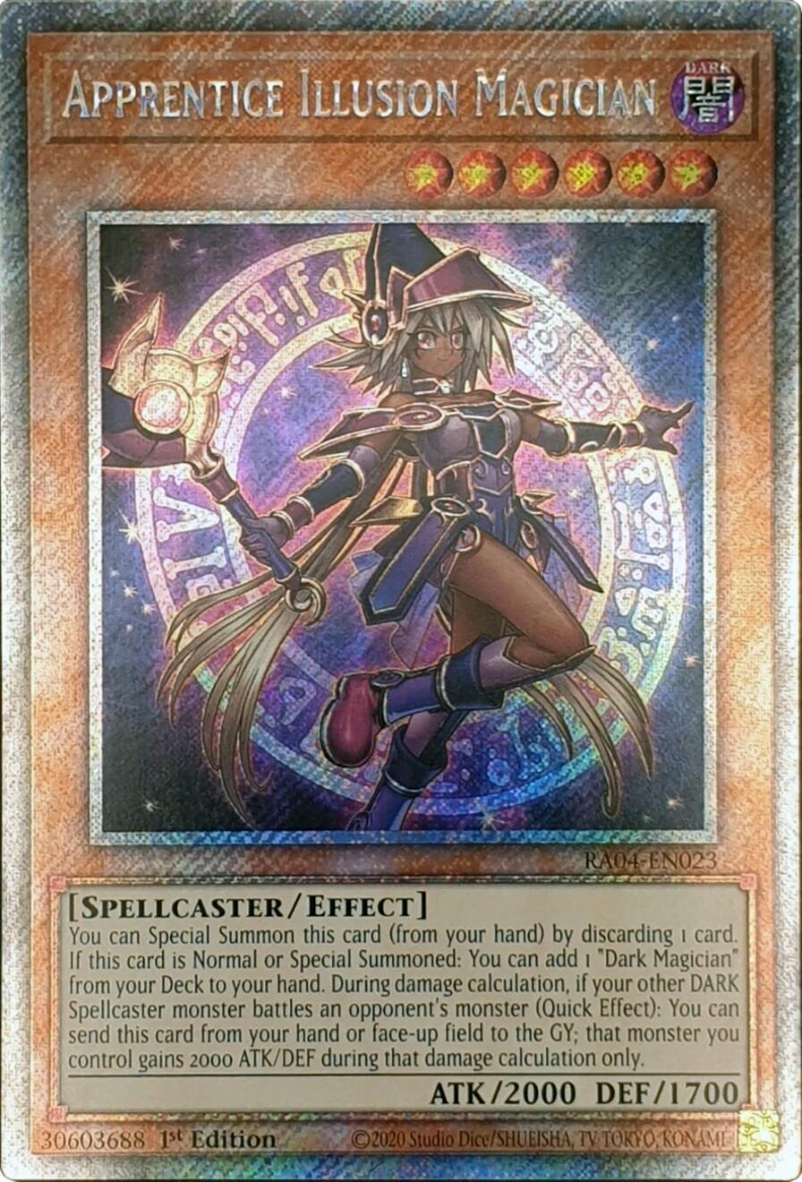 Apprentice Illusion Magician [RA04-EN023] Platinum Secret Rare | Galaxy Games LLC