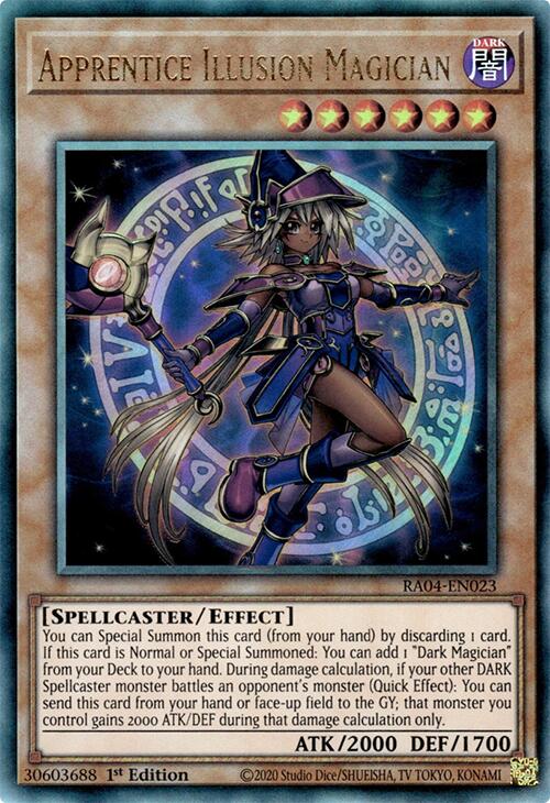 Apprentice Illusion Magician [RA04-EN023] Prismatic Ultimate Rare | Galaxy Games LLC