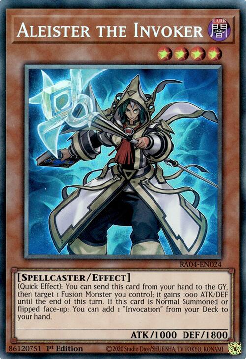Aleister the Invoker (Alternate Art) [RA04-EN024] Prismatic Collector's Rare | Galaxy Games LLC