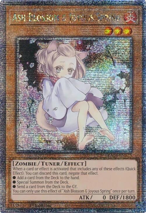 Ash Blossom & Joyous Spring (Alternate Art) [RA04-EN025] Quarter Century Secret Rare | Galaxy Games LLC