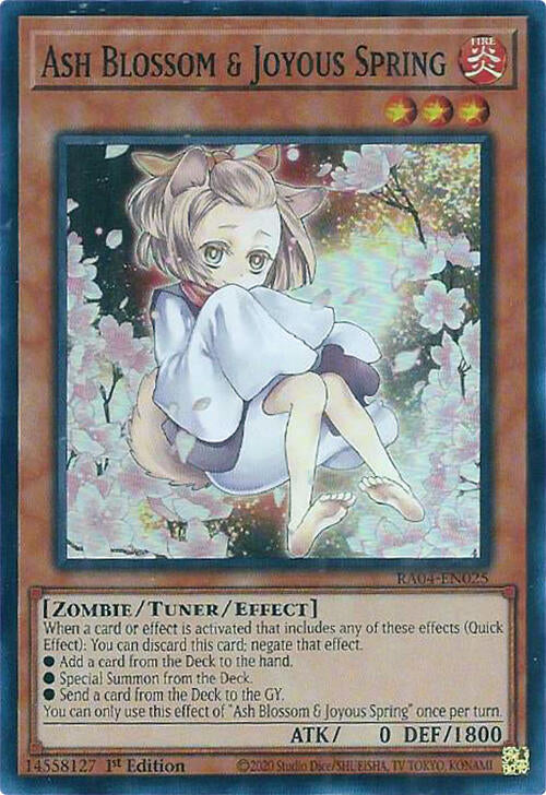 Ash Blossom & Joyous Spring (Alternate Art) [RA04-EN025] Super Rare | Galaxy Games LLC