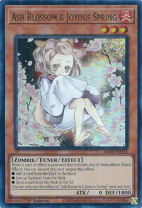 Ash Blossom & Joyous Spring (Alternate Art) [RA04-EN025] Ultra Rare | Galaxy Games LLC