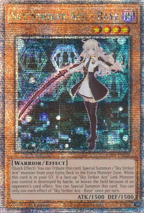 Sky Striker Ace - Raye [RA04-EN026] Quarter Century Secret Rare | Galaxy Games LLC