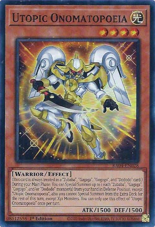 Utopic Onomatopoeia [RA04-EN028] Super Rare | Galaxy Games LLC