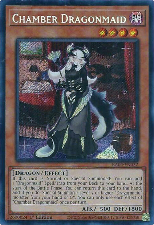 Chamber Dragonmaid [RA04-EN032] Secret Rare | Galaxy Games LLC