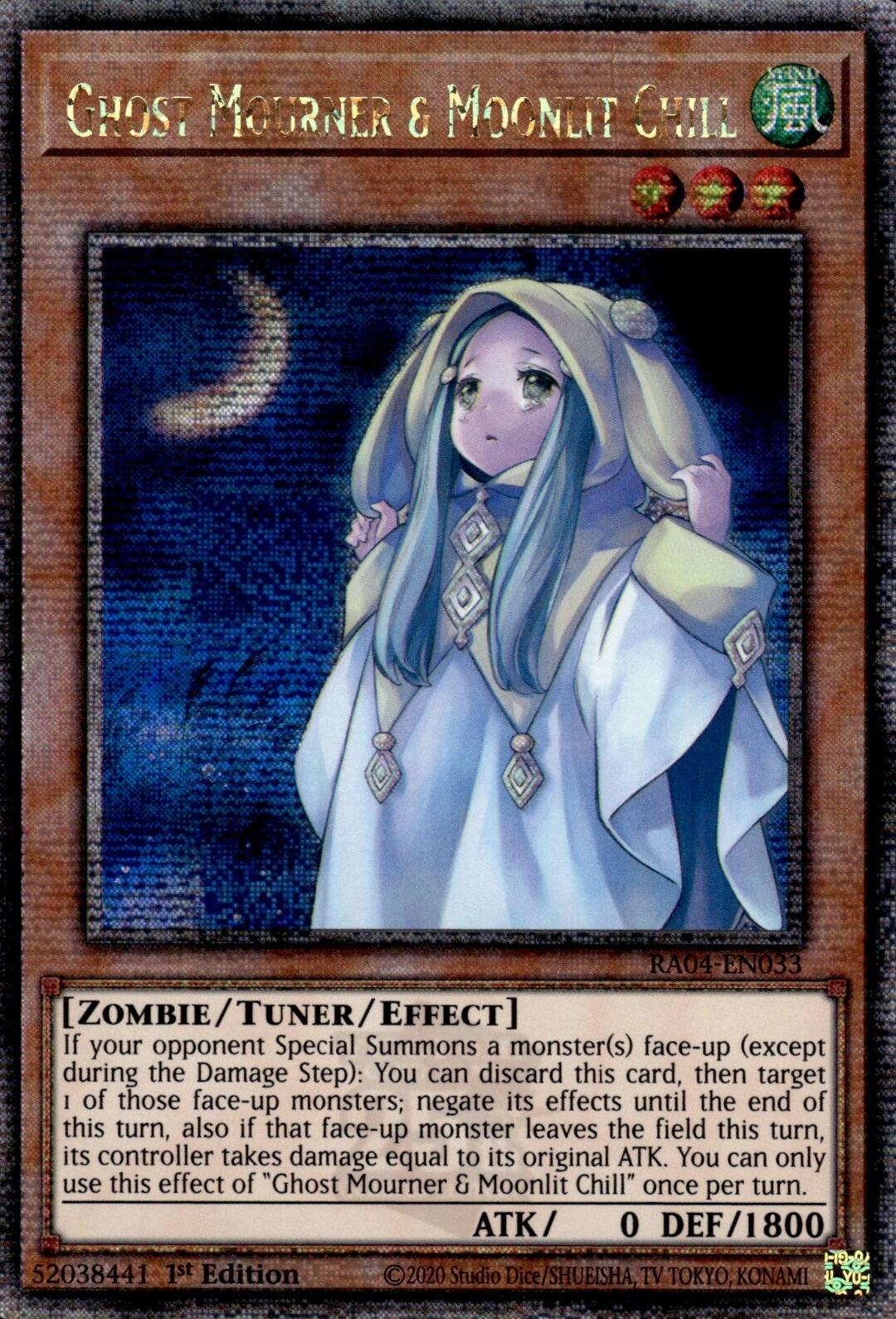 Ghost Mourner & Moonlit Chill [RA04-EN033] Quarter Century Secret Rare | Galaxy Games LLC