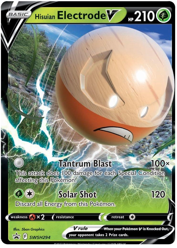 Hisuian Electrode V (SWSH294) (Jumbo Card) [Sword & Shield: Black Star Promos] | Galaxy Games LLC