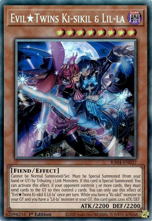 EvilTwins Ki-sikil & Lil-la [RA04-EN037] Prismatic Collector's Rare | Galaxy Games LLC