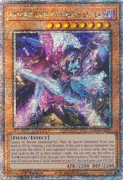 EvilTwins Ki-sikil & Lil-la [RA04-EN037] Quarter Century Secret Rare | Galaxy Games LLC