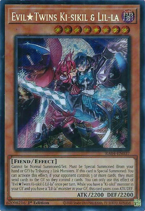 EvilTwins Ki-sikil & Lil-la [RA04-EN037] Secret Rare | Galaxy Games LLC