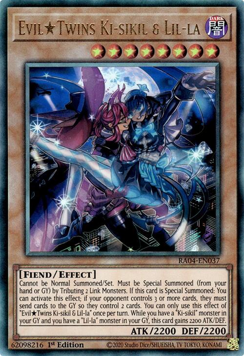 EvilTwins Ki-sikil & Lil-la [RA04-EN037] Prismatic Ultimate Rare | Galaxy Games LLC
