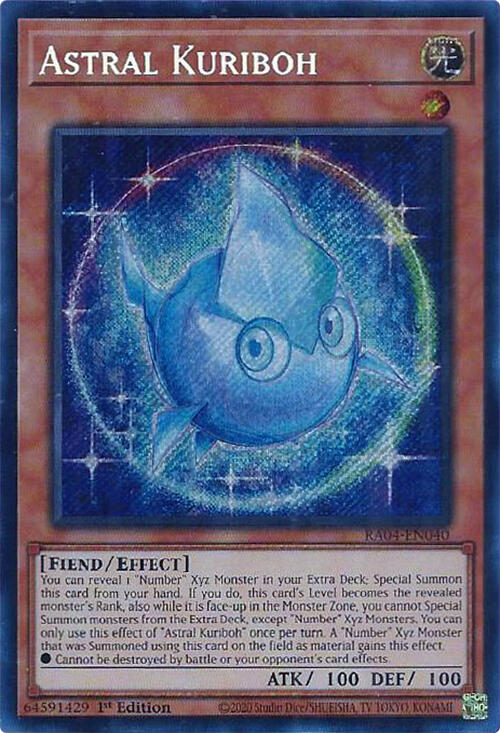 Astral Kuriboh [RA04-EN040] Secret Rare | Galaxy Games LLC
