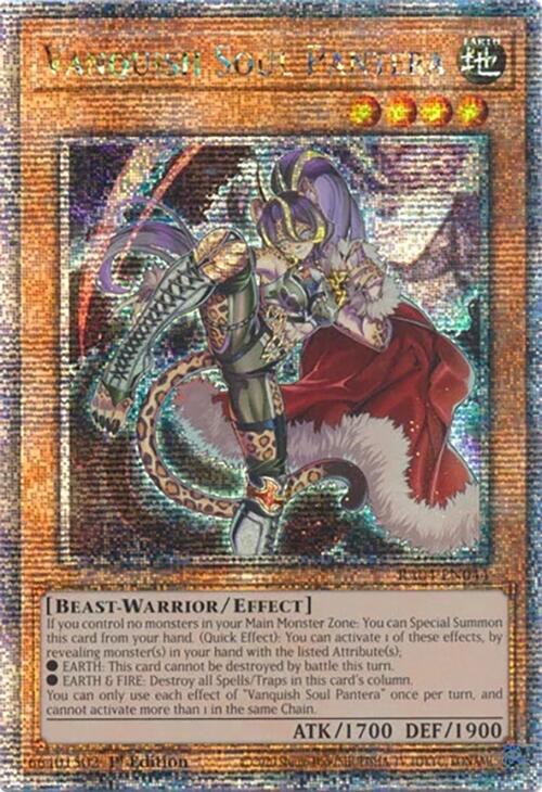 Vanquish Soul Pantera [RA04-EN044] Quarter Century Secret Rare | Galaxy Games LLC