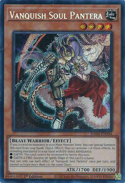 Vanquish Soul Pantera [RA04-EN044] Secret Rare | Galaxy Games LLC
