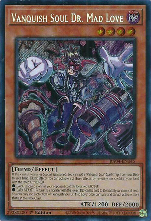 Vanquish Soul Dr. Mad Love [RA04-EN045] Secret Rare | Galaxy Games LLC