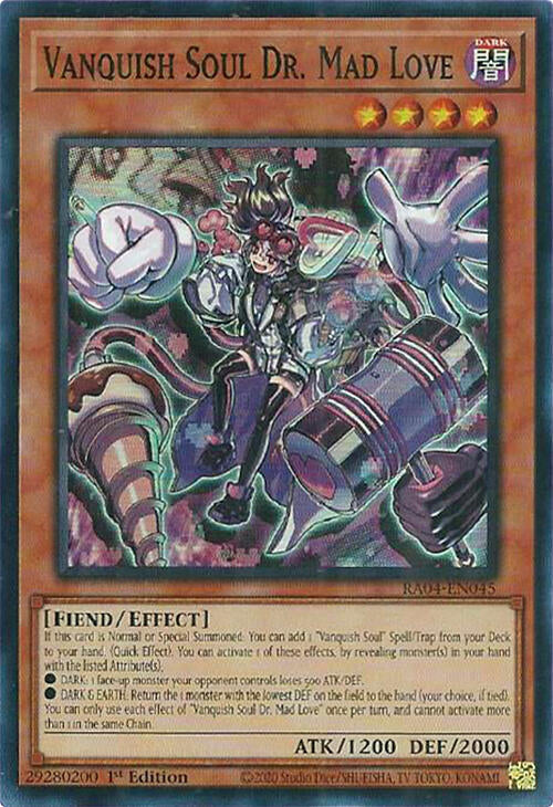 Vanquish Soul Dr. Mad Love [RA04-EN045] Super Rare | Galaxy Games LLC