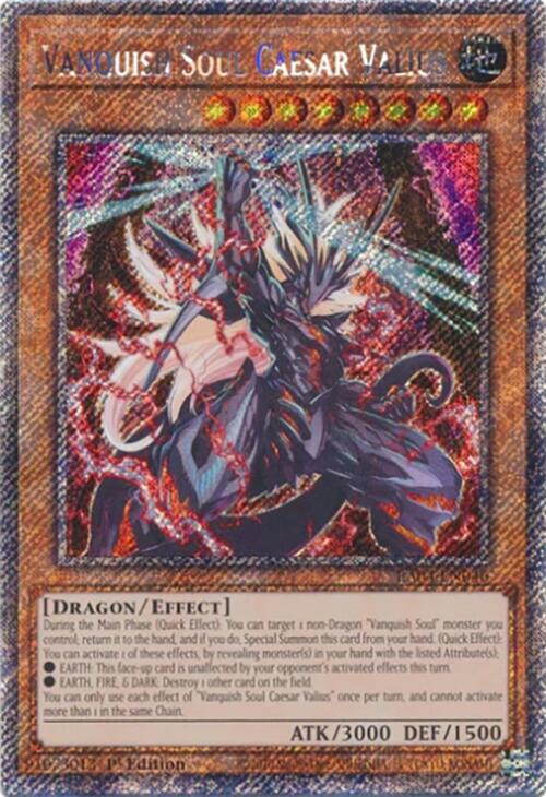 Vanquish Soul Caesar Valius [RA04-EN046] Platinum Secret Rare | Galaxy Games LLC