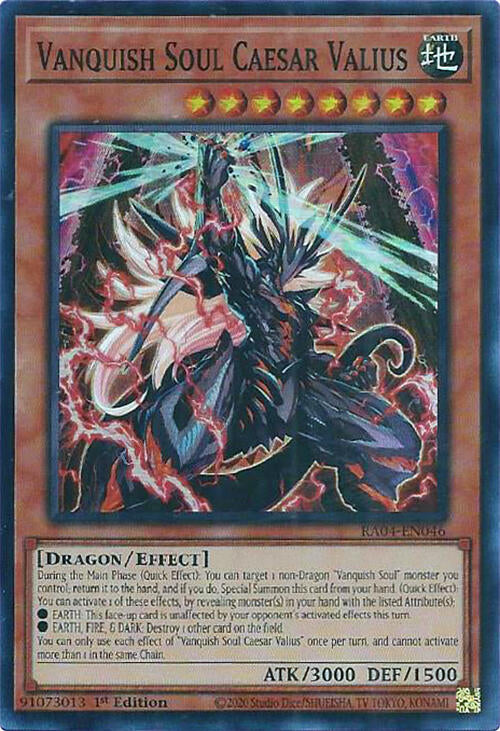 Vanquish Soul Caesar Valius [RA04-EN046] Super Rare | Galaxy Games LLC