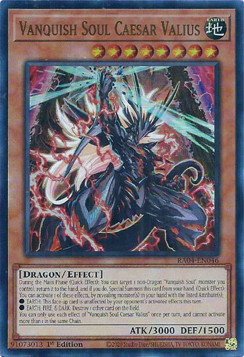 Vanquish Soul Caesar Valius [RA04-EN046] Ultra Rare | Galaxy Games LLC