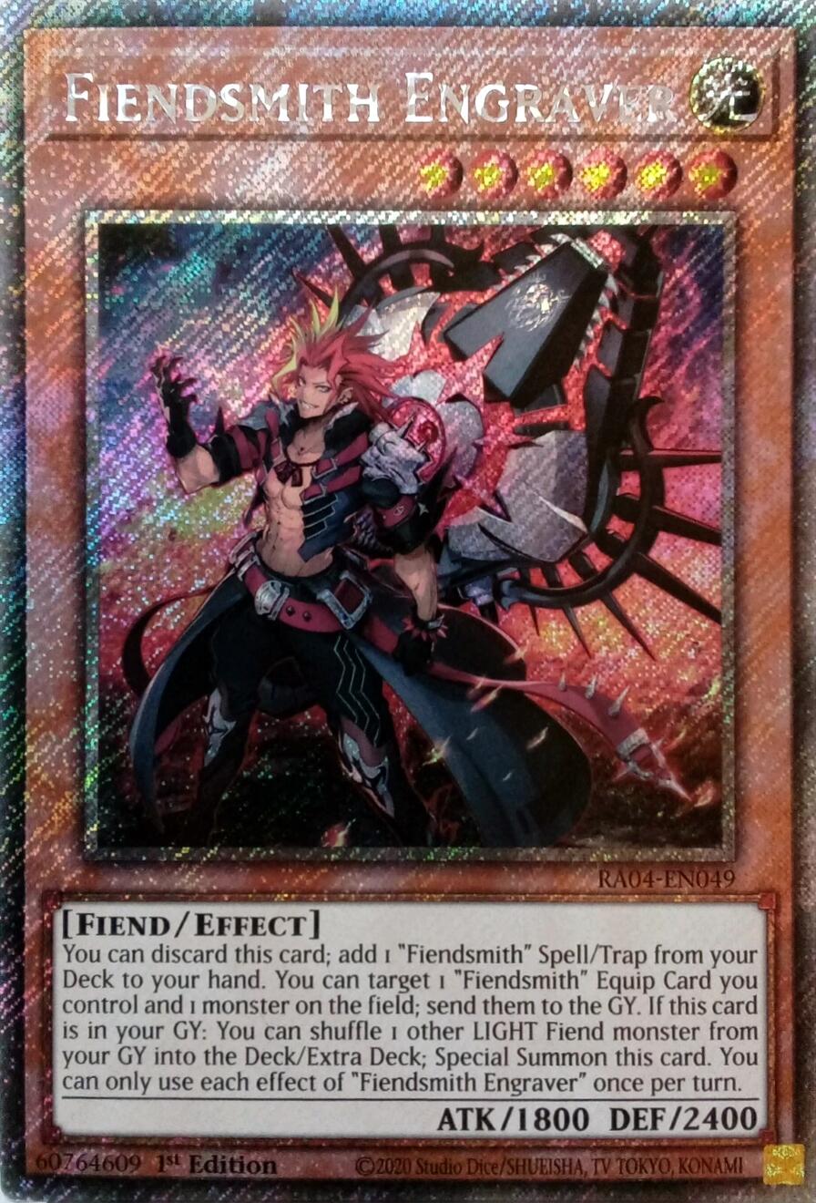 Fiendsmith Engraver [RA04-EN049] Platinum Secret Rare | Galaxy Games LLC