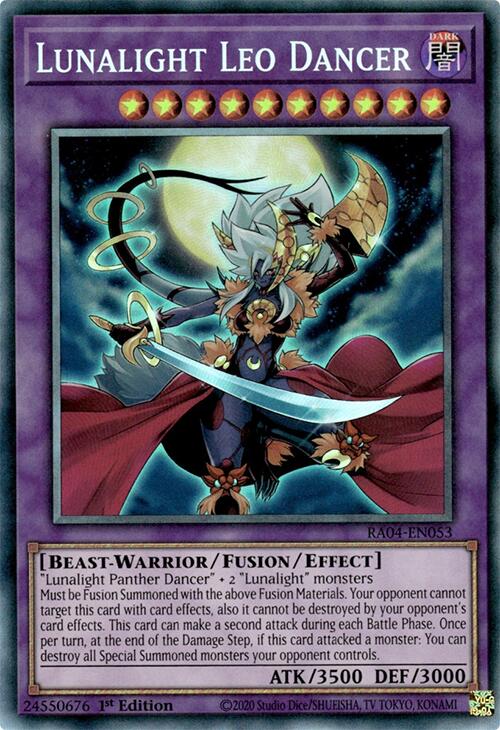 Lunalight Leo Dancer [RA04-EN053] Prismatic Collector's Rare | Galaxy Games LLC