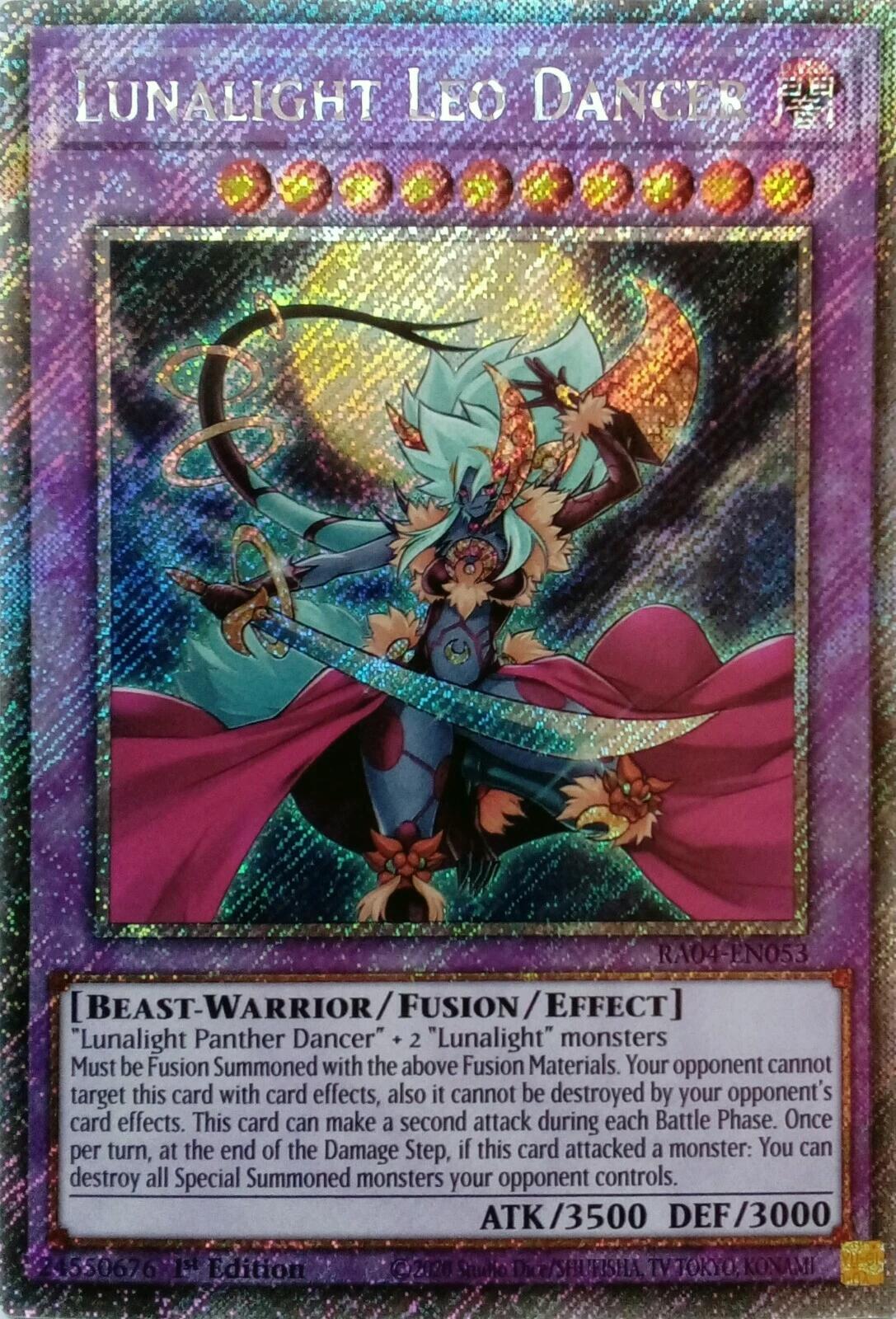 Lunalight Leo Dancer [RA04-EN053] Platinum Secret Rare | Galaxy Games LLC