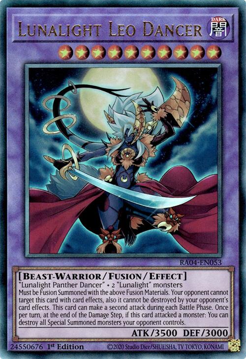Lunalight Leo Dancer [RA04-EN053] Prismatic Ultimate Rare | Galaxy Games LLC