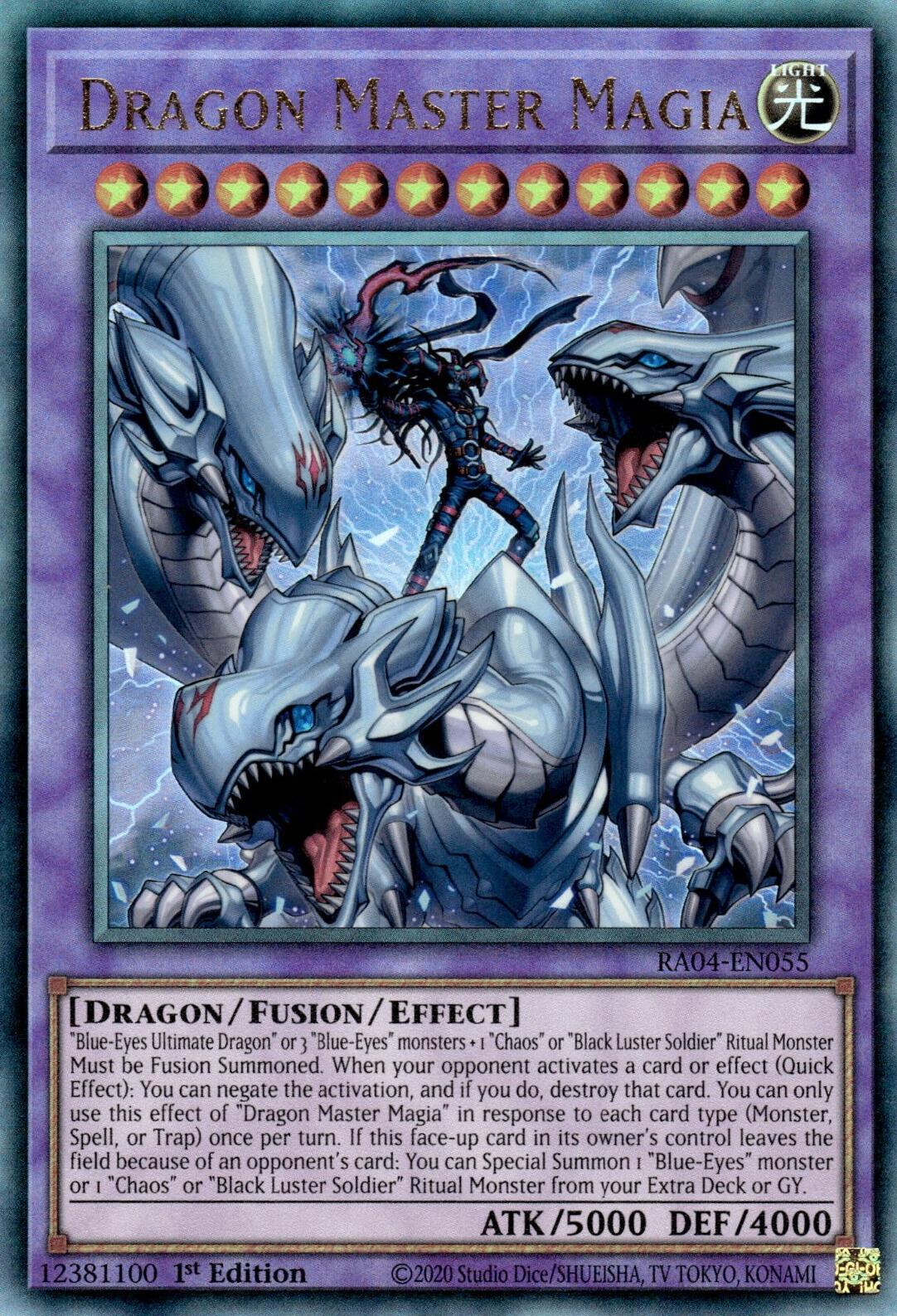 Dragon Master Magia [RA04-EN055] Prismatic Ultimate Rare | Galaxy Games LLC
