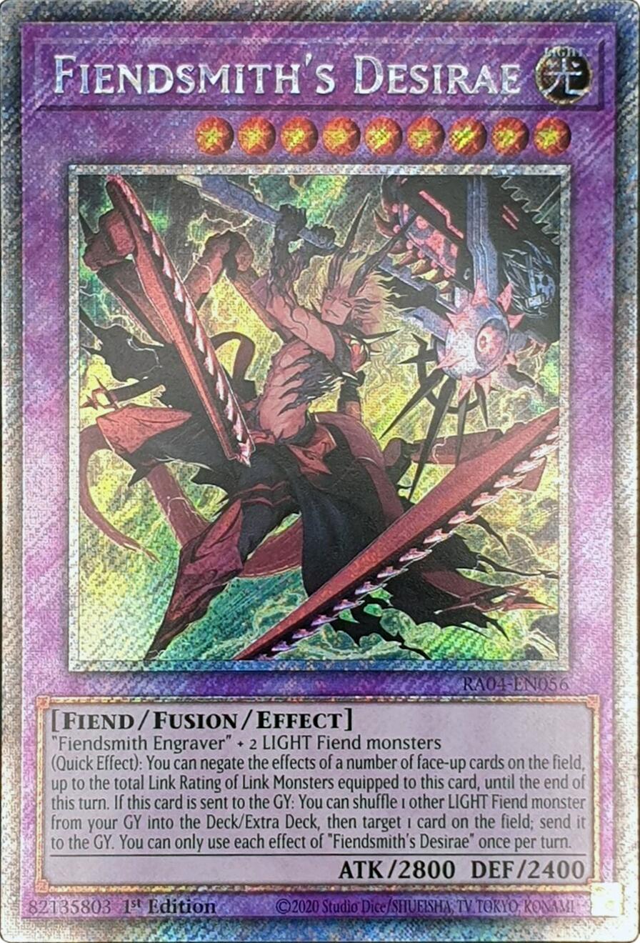 Fiendsmith's Desirae [RA04-EN056] Platinum Secret Rare | Galaxy Games LLC