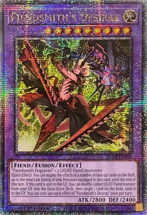 Fiendsmith's Desirae [RA04-EN056] Quarter Century Secret Rare | Galaxy Games LLC