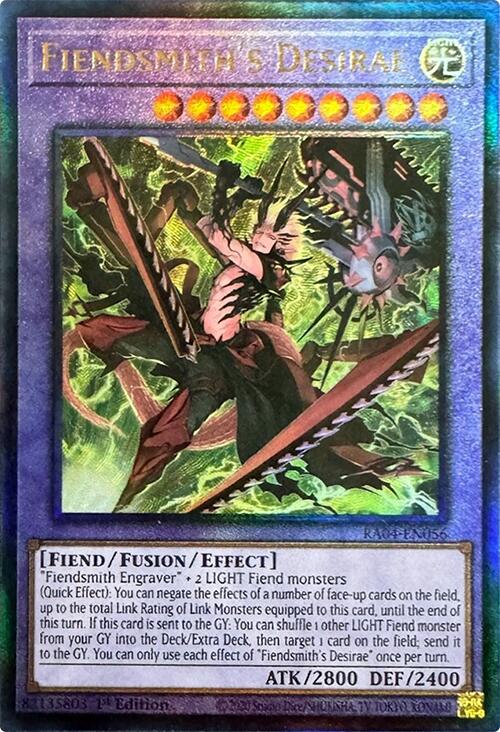 Fiendsmith's Desirae [RA04-EN056] Prismatic Ultimate Rare | Galaxy Games LLC