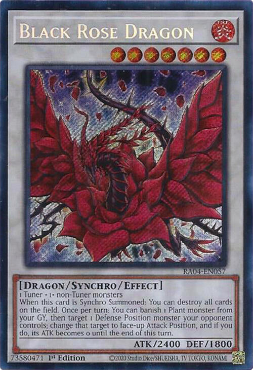Black Rose Dragon [RA04-EN057] Secret Rare | Galaxy Games LLC