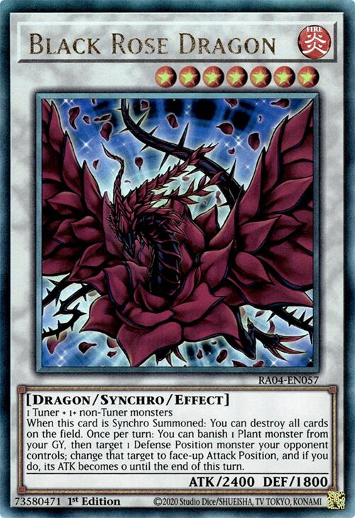 Black Rose Dragon [RA04-EN057] Prismatic Ultimate Rare | Galaxy Games LLC