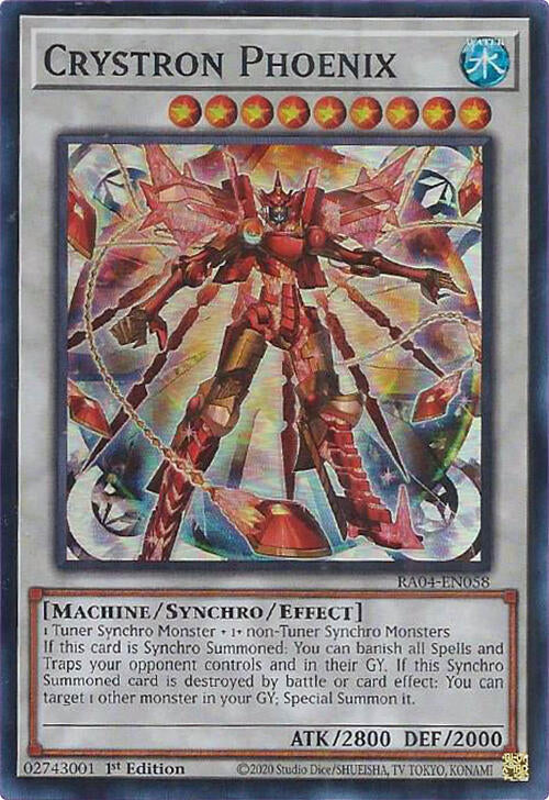 Crystron Phoenix [RA04-EN058] Super Rare | Galaxy Games LLC