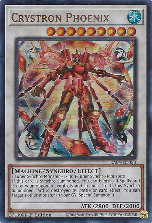 Crystron Phoenix [RA04-EN058] Ultra Rare | Galaxy Games LLC