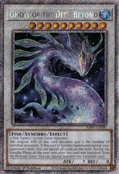 Ghoti of the Deep Beyond [RA04-EN060] Platinum Secret Rare | Galaxy Games LLC