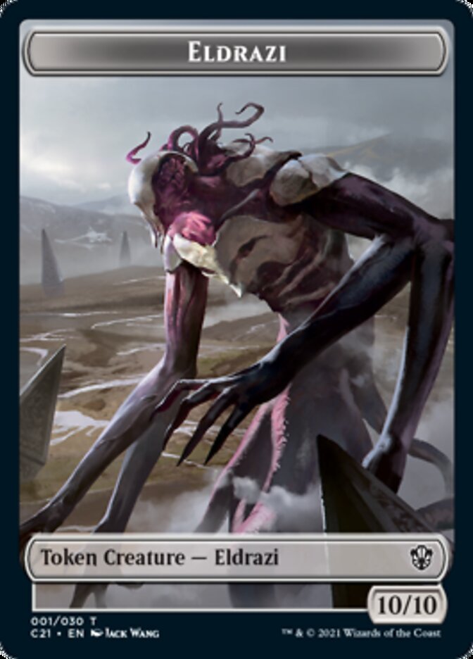 Eldrazi // Champion of Wits Double-Sided Token [Commander 2021 Tokens] | Galaxy Games LLC