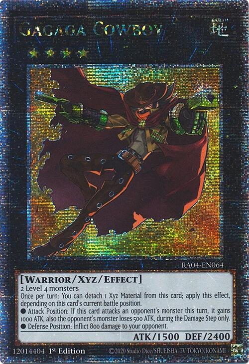 Gagaga Cowboy [RA04-EN064] Quarter Century Secret Rare | Galaxy Games LLC