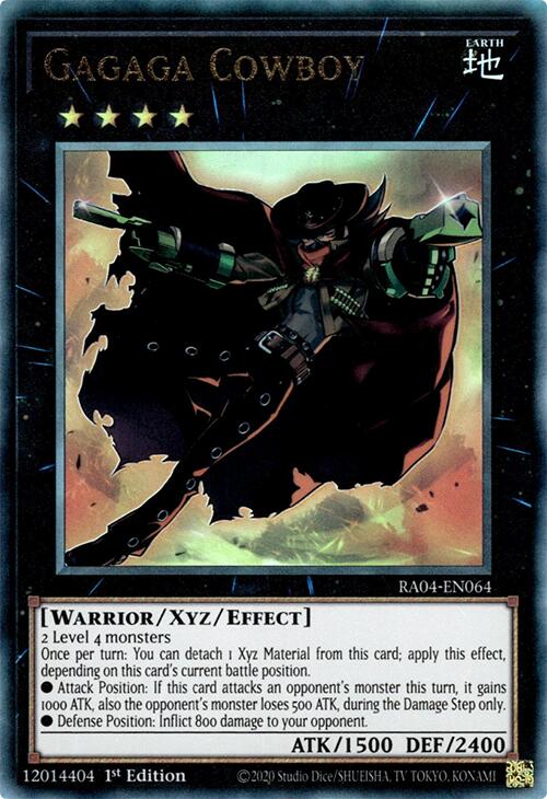 Gagaga Cowboy [RA04-EN064] Prismatic Ultimate Rare | Galaxy Games LLC