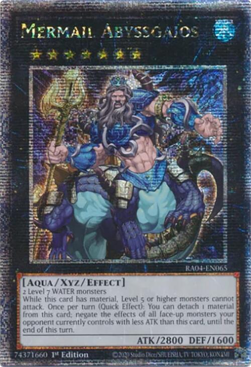 Mermail Abyssgaios [RA04-EN065] Quarter Century Secret Rare | Galaxy Games LLC