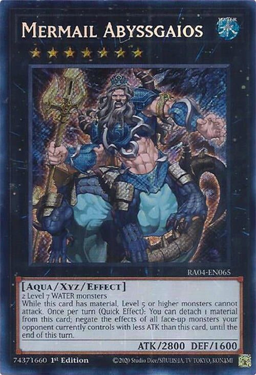 Mermail Abyssgaios [RA04-EN065] Secret Rare | Galaxy Games LLC