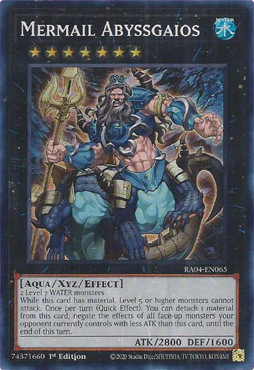 Mermail Abyssgaios [RA04-EN065] Super Rare | Galaxy Games LLC