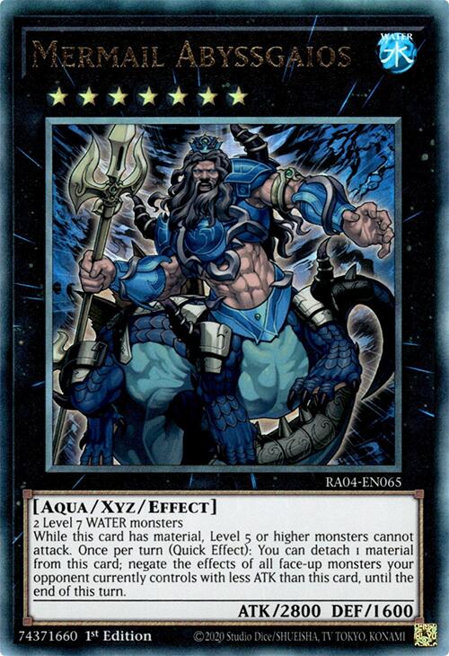 Mermail Abyssgaios [RA04-EN065] Prismatic Ultimate Rare | Galaxy Games LLC