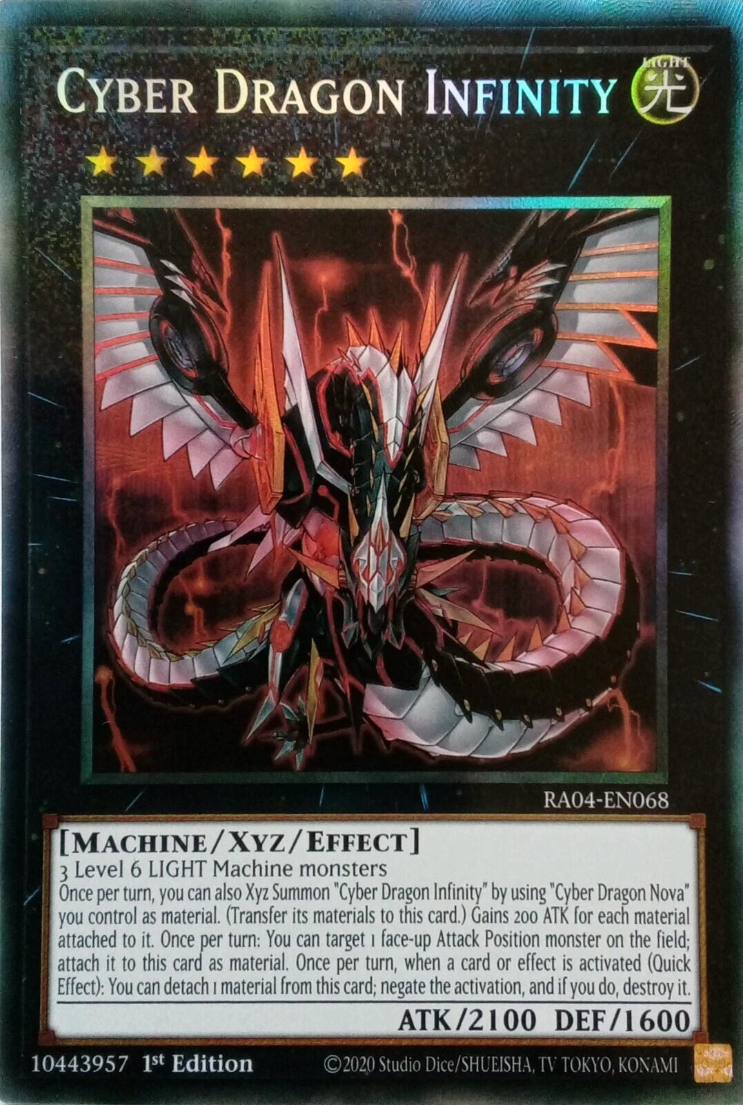 Cyber Dragon Infinity [RA04-EN068] Prismatic Collector's Rare | Galaxy Games LLC